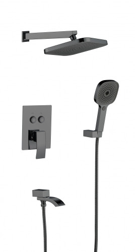 433563-G Встроенный смес для душа с 3-функ. (ГРАФИТ) ViEiR  (4/1шт)