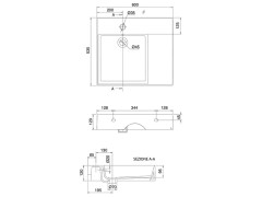Раковина накладная/ подвесная Scarabeo TEOREMA 2.0 PLUS 5147