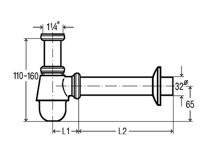 Сифон для биде VIEGA VGV2 Сифоны для раковин и биде 114619