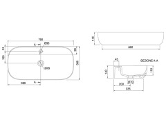 Раковина накладная Scarabeo GLAM 1801