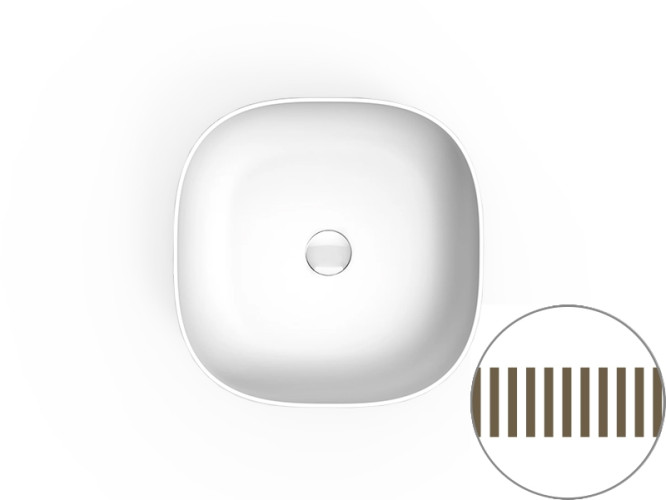 Раковина накладная Scarabeo GLAM 1809/RRM