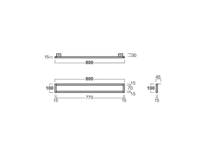 Полотенцедержатель фронтальный для раковины SIMAS AGILE AGF81