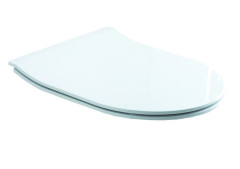 Olympia Clear, быстросъемное тонкое сиденье с микролифтом, цвет черный глянцевый