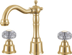 09015-E Смеситель на борт раковины (3-отв) GANZER  (10/1шт)