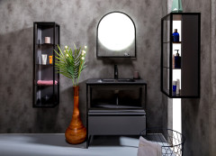 Ящик под консоль LOFT 80 Антрацит, 1 полка