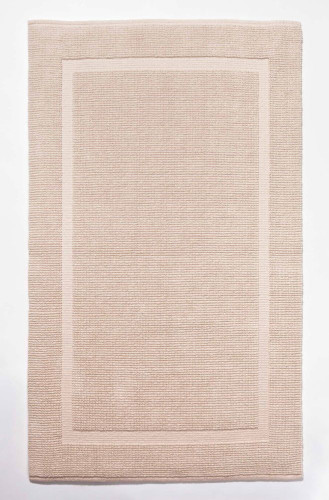 Batex Avani, двухсторонний прямоугольный коврик из 100% биохлопка, размер 70x120 см, цвет линен