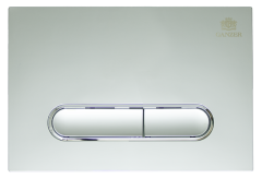 Кнопка для инсталляции с ПЛОСК. клав. (ХРОМ)  GANZER  (24/1шт)