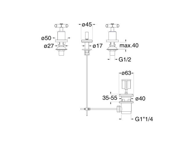 Смеситель для биде CRISTINA EXCLUSIVE EV30080