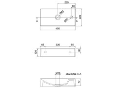 Раковина накладная/  подвесная Scarabeo SOFT-HUNG-CUBE 1501/37