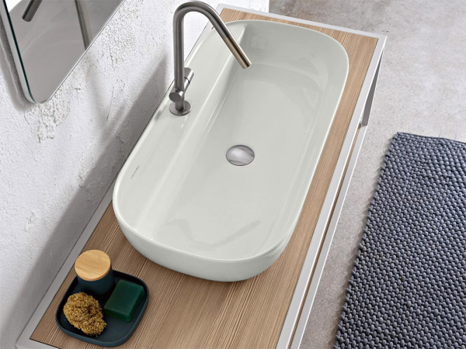 Раковина накладная Scarabeo GLAM 1801/41