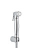 Emmevi, круглая лейка гигиенического душа с держателем ABS и латунным шлангом, цвет хром