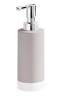 Gedy New Mizar, настольный керамический дозатор с пластиковой помпой, цвет светло-серый