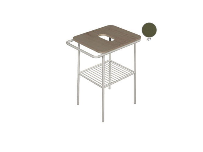 Консоль с деревянной столешницей Scarabeo FUJI 6016/BS/97