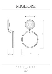 Кольцо, бронза Migliore MONTECARLO