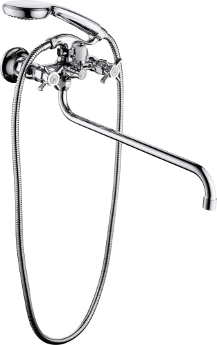 15041 Смеситель двухвентельный для ванны "GANZER" (6/1шт)