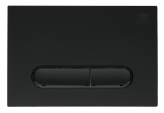 Кнопка для инсталляции с ПЛОСК. клав. (ЧЕРНЫЙ МАТ.)  GANZER  (24/1шт)