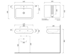 Раковина накладная/ подвесная CIELO SHUI SHLS66