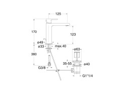 Смеситель для раковины CRISTINA DELTA DE22324
