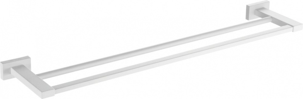 5018-F Полотенцедержатель двойной  (БЕЛЫЙ) ViEiR  (20/1шт)