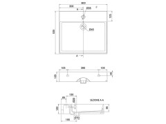Раковина накладная/ подвесная Scarabeo TEOREMA 2.0 PLUS 5146/41