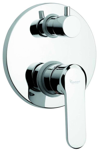 Emmevi Nefer, встраиваемый смеситель для душа с дивертером на 3 выхода, цвет хром