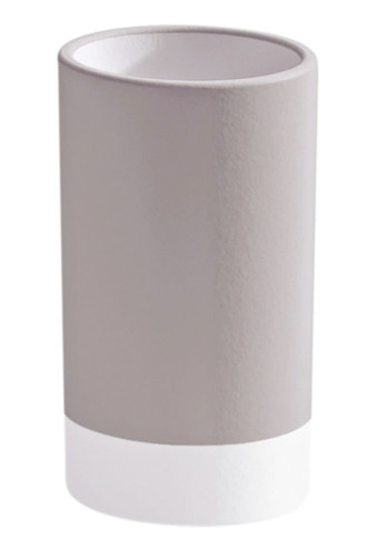 Gedy New Mizar, настольный керамический стакан, цвет светло-серый