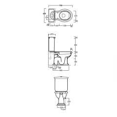 Чаша унитаза SIMAS LANTE LA 07