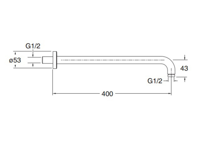 Держатель лейки верхнего душа CRISTINA SANDWICH PD41272