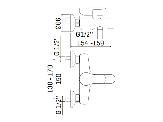 Cмеситель для ванны с душевым гарнитуром MAMOLI VIP4 1682FX19H021