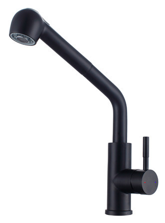 15027-C Смес. од. для кухни выс. с ВЫД. лейкой (НЕРЖ ЧЕРНЫЙ) ViEiR (10/1шт)