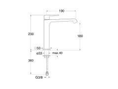 Смеситель для раковины CRISTINA QUADRI S QS92751