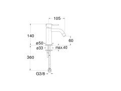 Смеситель для раковины CRISTINA PiC PM92051