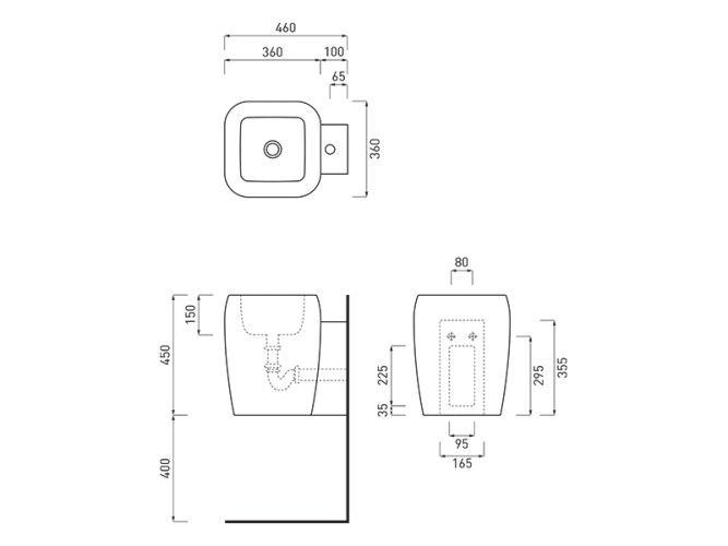 Раковина накладная/ подвесная CIELO SHUI SHLASR