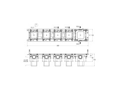 Встроенный набор для термостатического смесителя CRISTINA System CS71900