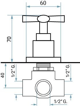 Emmevi Spirit New, встраиваемый дивертер на 2 выхода,цвет зачищенное золото
