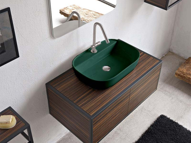 Раковина накладная Scarabeo GLAM 1802/55