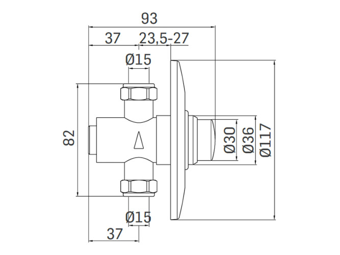Клапан смывной MAMOLI PROFESSIONALI 315400000021