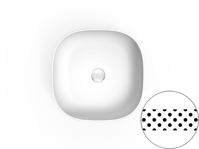 Раковина накладная Scarabeo GLAM 1809/FSNR