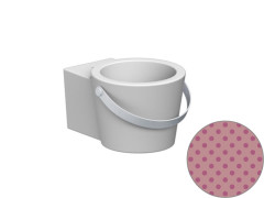 Раковина накладная или подвесная Scarabeo BUCKET 8802CR/SER