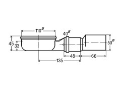 Сифон для душевого лотка VIEGA Advantix 737580