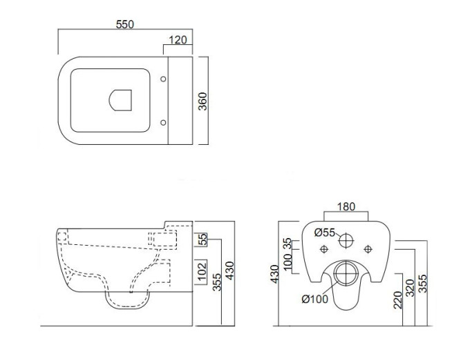 Унитаз подвесной CIELO SHUI SHVSB