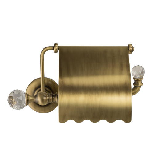 Бумагодержатель закрытый (с крышкой), бронза/Swarovski Migliore Amerida