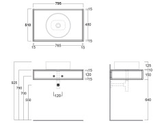Подвесная структура SIMAS FORIU FOSS80 nero matt