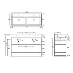 Консоль для раковины SIMAS AGILE AGSA121