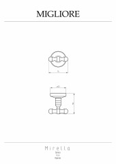 Крючок, золото Migliore Mirella