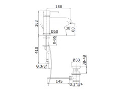 Смеситель для раковины MAMOLI PICO 4381S170Z25P