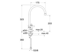 Смеситель для кухни CRISTINA KITCHEN KC46380