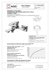 AQG Bold, однорычажный смеситель для ванны без набора для душа, цвет белый матовый
