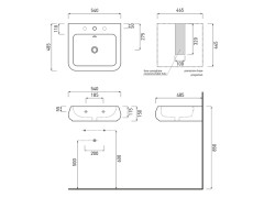 Раковина накладная/ подвесная CIELO SHUI SHLS54