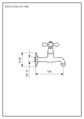 Emmevi Deco Classic, кран, цвет бронза